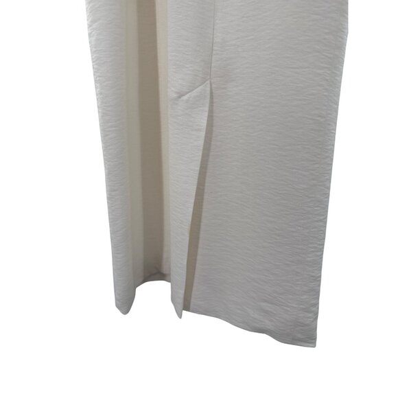 Something Navy Womens Belted Sleeveless Midi Dress S Viscose/Polyester White - Picture 7 of 7